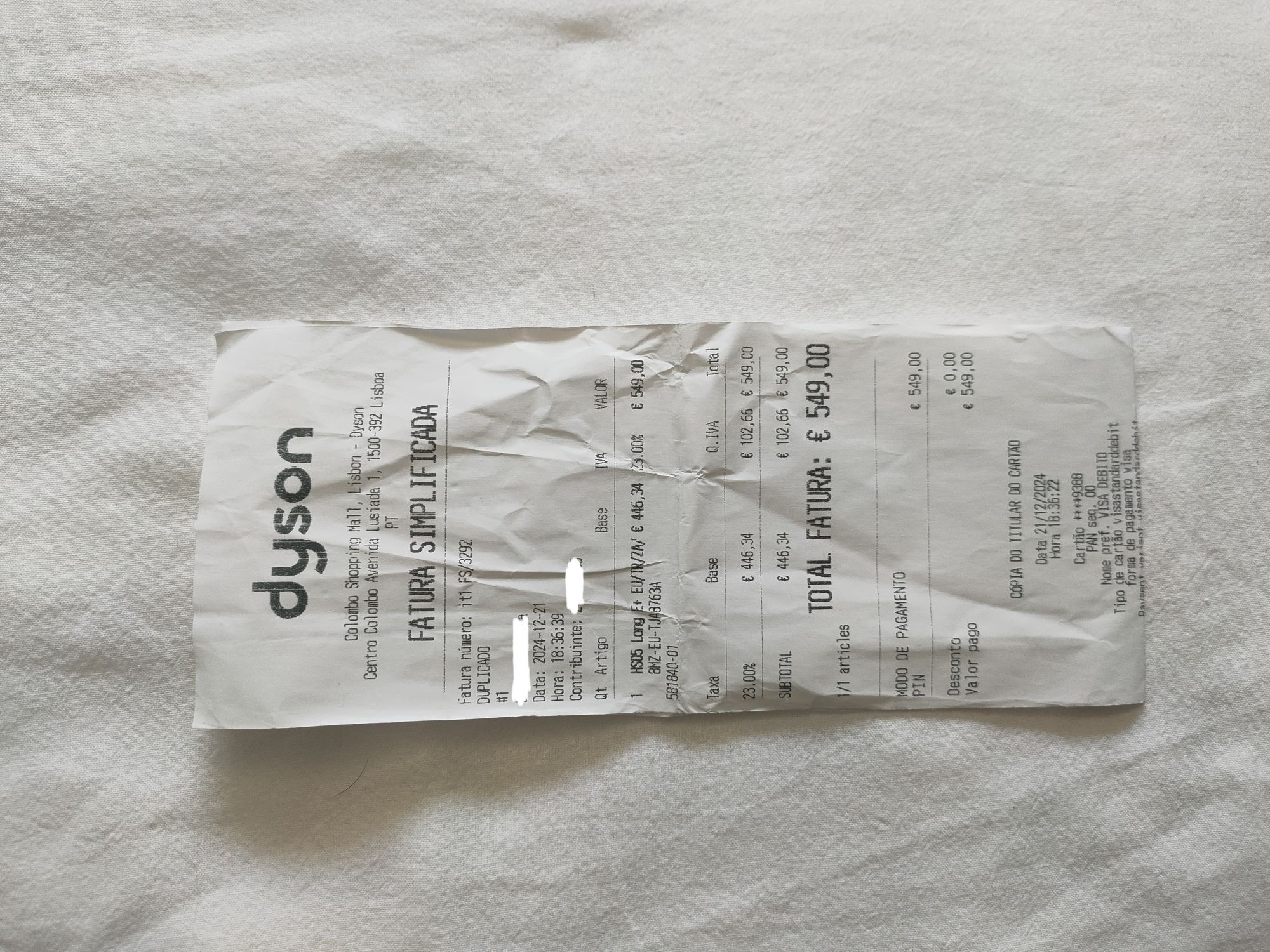 Dyson novo em excelente estado!