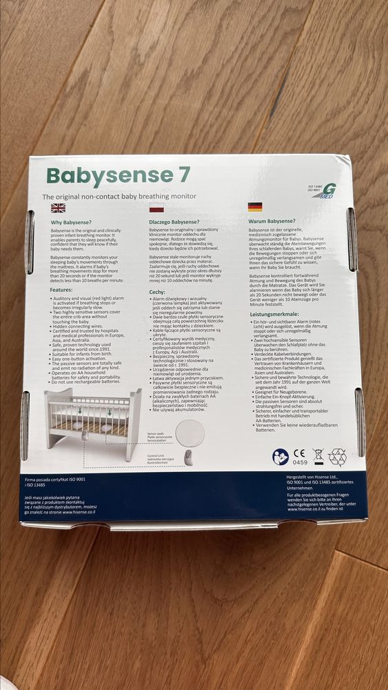 Monitor oddechu dla niemowląt Babysense 7