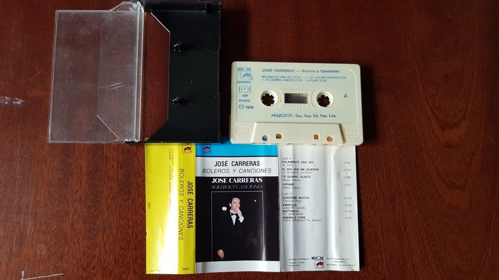 Audiocassete original de José Carreras