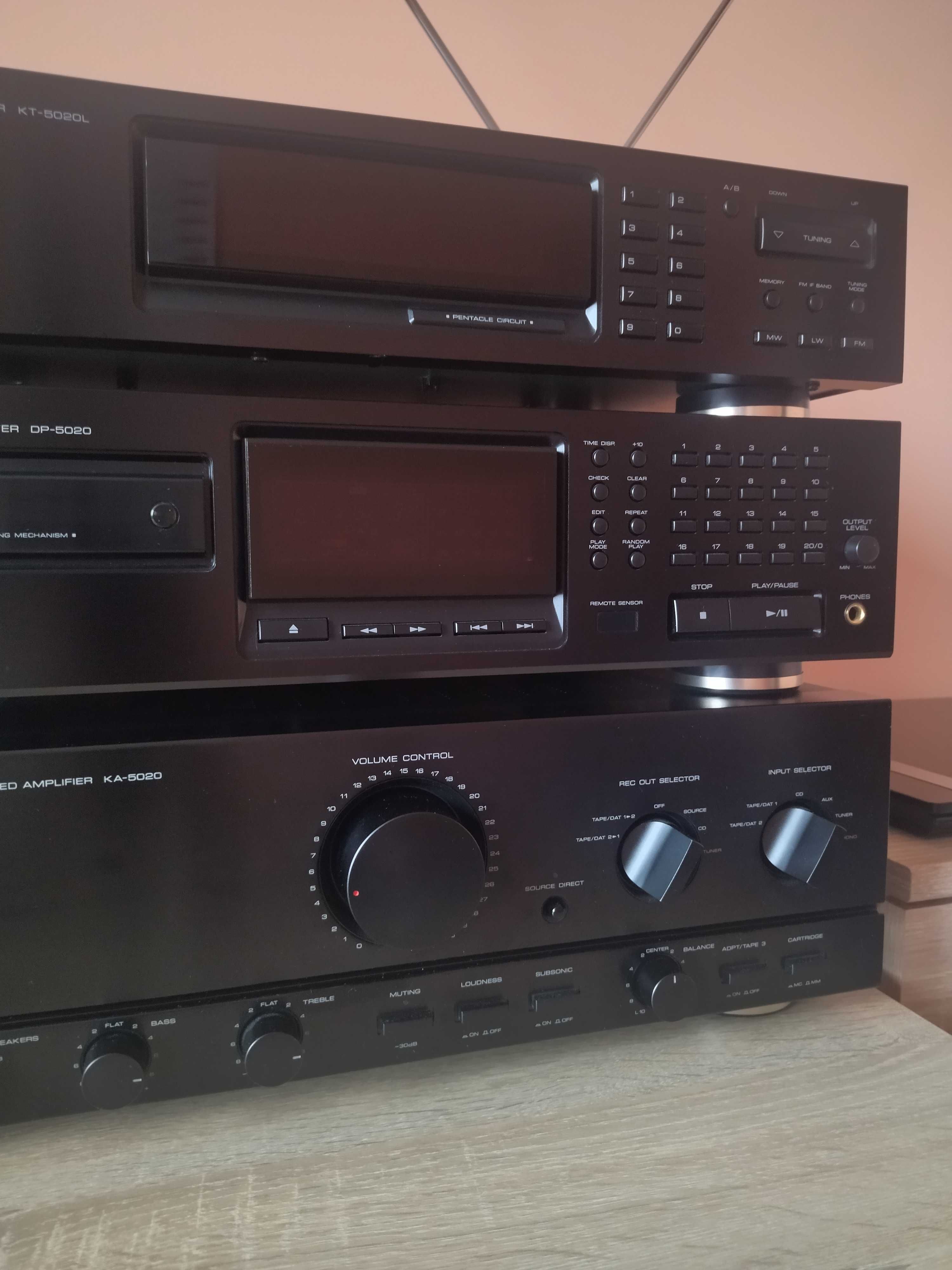Wieża Kenwood KA-5020; DP-5020; KT-5020L + Kolumny LS-85 2*100 wat MOC