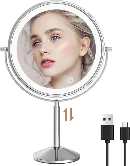 Lustro do makijażu z LED