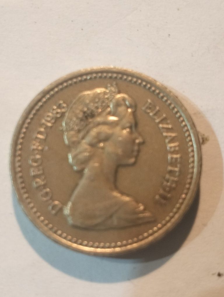 1 funt Królowa Elżbieta
