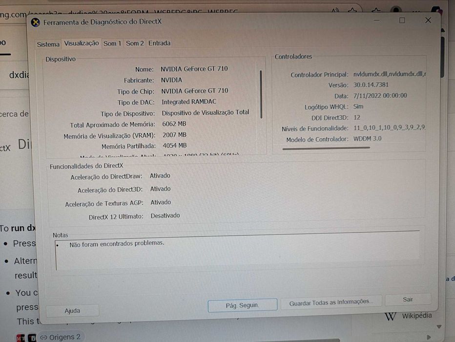 Computador Asus com processador Intel i5