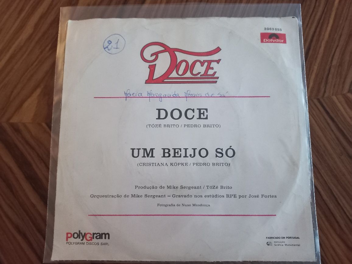 Disco vinil das Doce