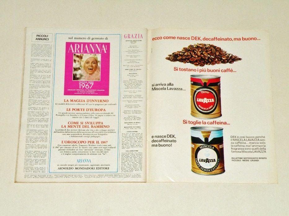 '' Grazia '' , tygodnik włoski z 8 stycznia 1967 roku