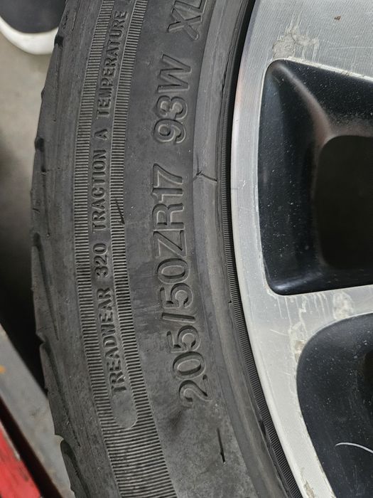 Jantes 17 com pneus para Renault megane 3
