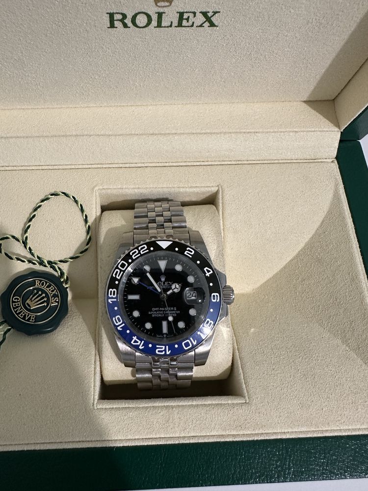 Rolex GMT Batman Style Watch – Jubilee Bracelet