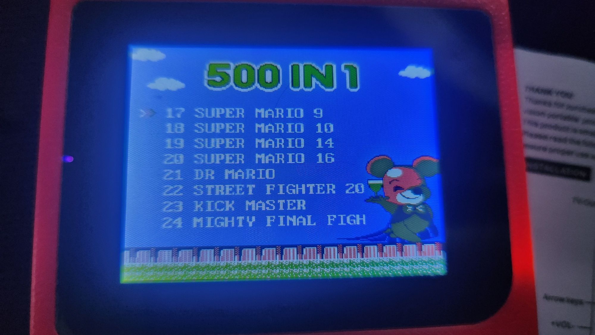 Mini Consola Retro Gaming com mais de 400 jogos de Arcade de 8 bits