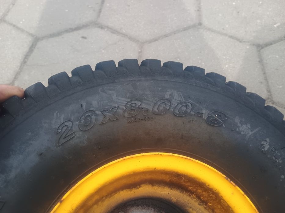 Kosiarka traktorek koła 20x8.00-8 yard Man gutbrod mtd white rasentrac