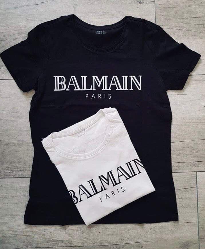 Koszulki damskie i męskie Balmain S M L XL XXL