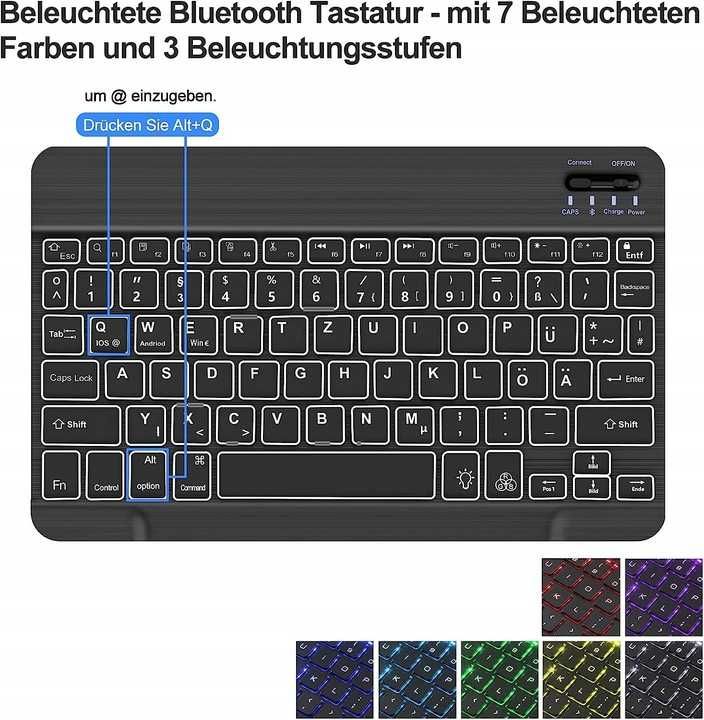 SENGBIRCH ETUI+klawiatura ipad AIR 4 czarna QWERTZ