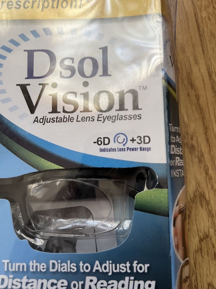 Dsol Vision regulowane okulary -6D do + 3D