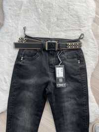 Sliczne szare jeans Esparanto 26-29