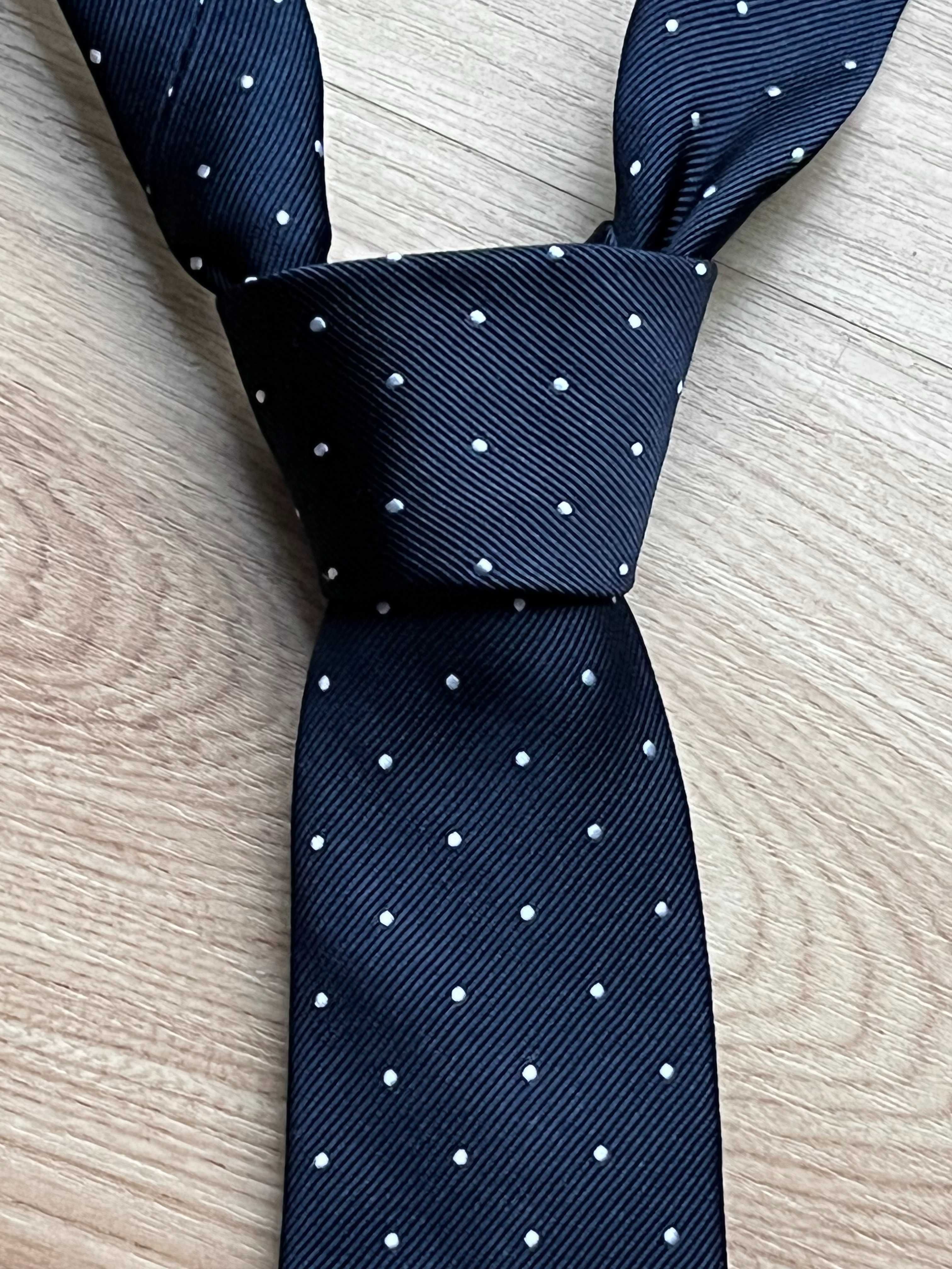 Krawat Zara 100% jedwab