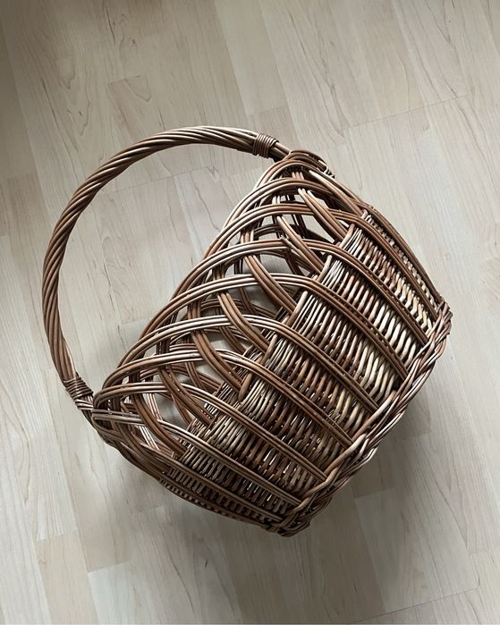 Duży kosz wiklinowy - ażur