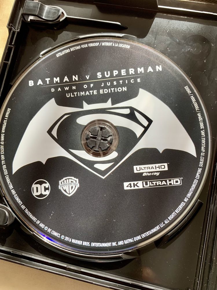 Bluray Batman Vs Superman 4K Ultimate Edicion (+ 30 min de filme) e muitos Extras Dolby Atmos 2 Disco