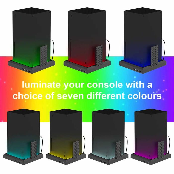 Док станция для XBOX Series X/S DSX-810, RGB подсветка, подставка