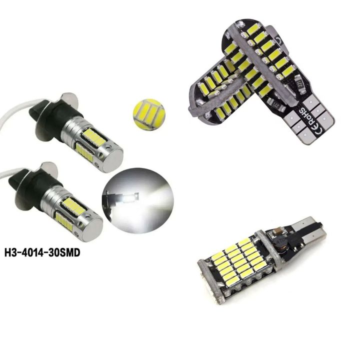 Светодиодная лампочка , лампа Led H3 , дхо, противотуманки