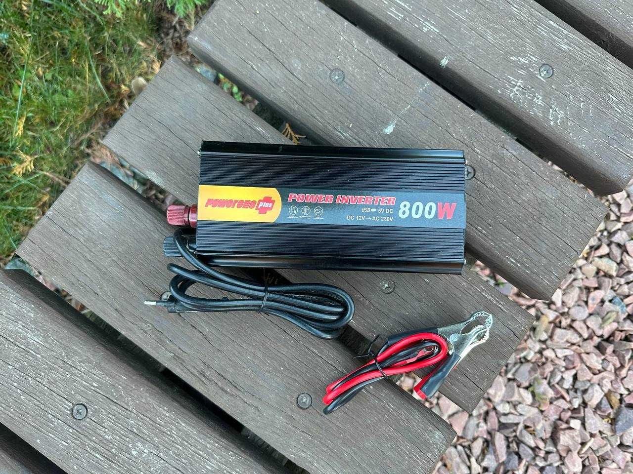 Преобразователь 12-220v 800w c подзарядкой для котлов, насосов