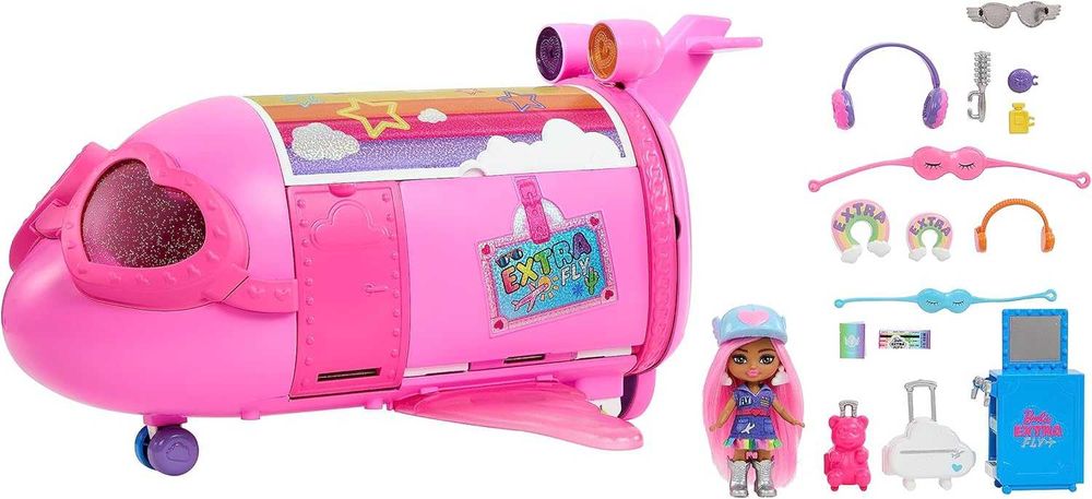 Літак Барбі Ігровий набір Barbie Extra Fly HPF72 Самолет Игровой набор