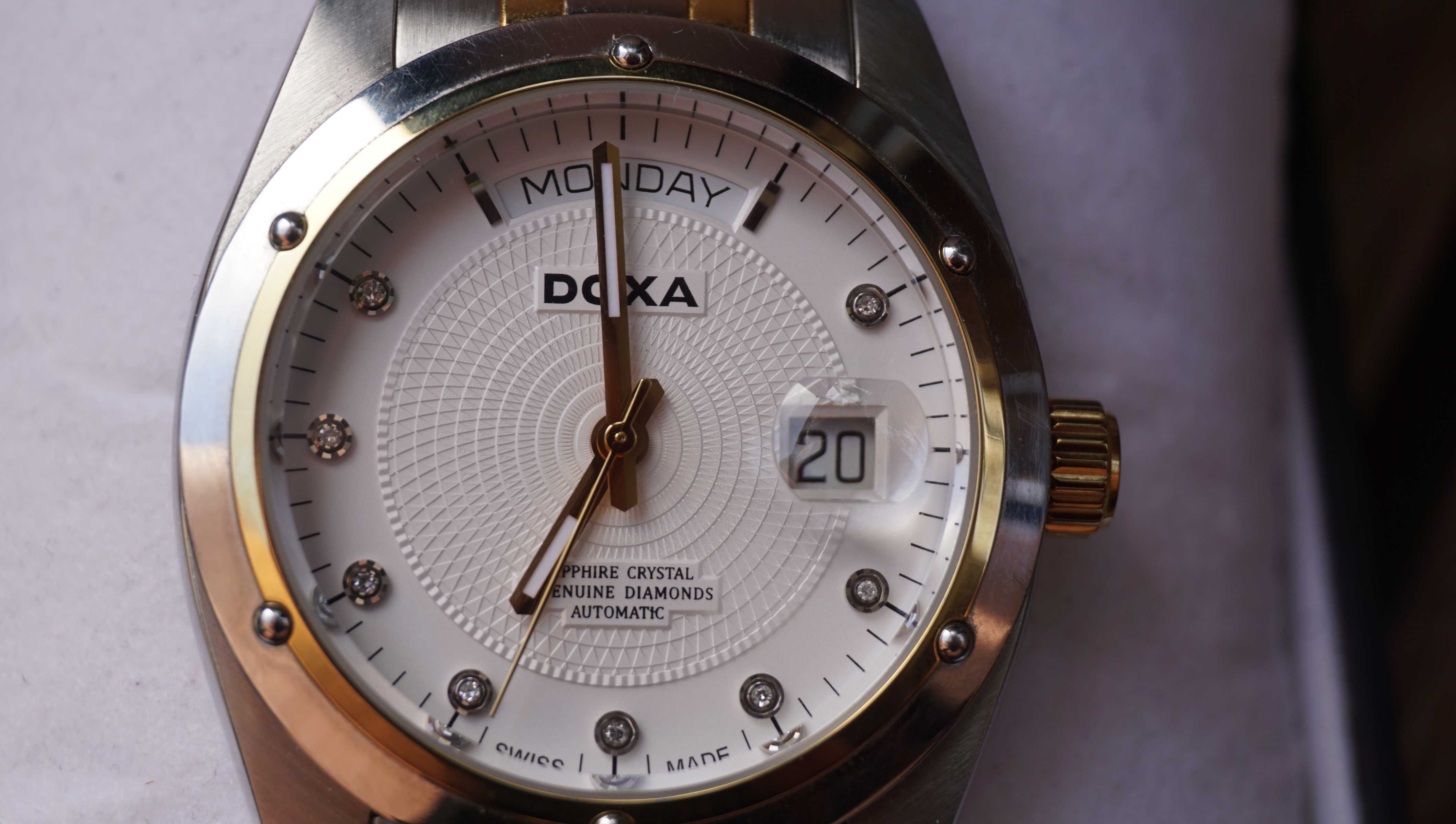Zegarek automatyczny DOXA NOBLE Day-Date Diamonds