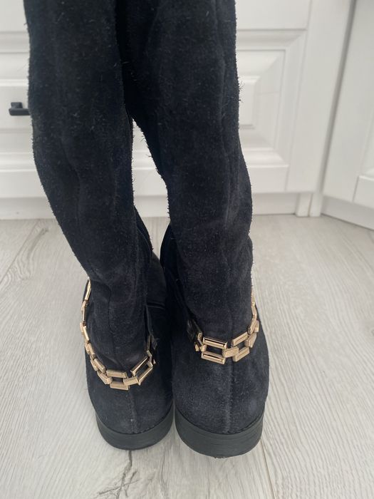 Ботфорти зимові замшеві stefano