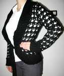 Sweter ażurowy ciepły czarny 40 L dorothy perkins 12 damski duzy