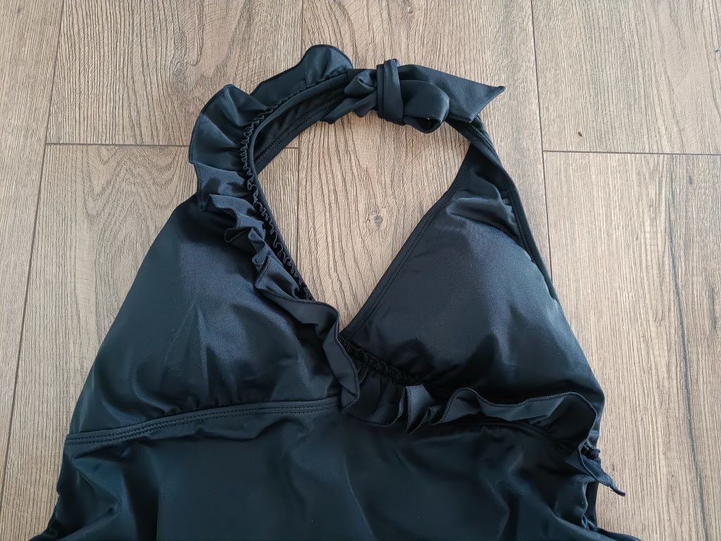 Tankini ciążowe 42 XL czarny strój kąpielowy dwuczęściowy