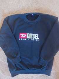 Czarna bluza bez kaptura Diesel