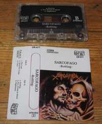 SARCOFAGO Rotting 1989 MC Kaseta Mayhem Blasphemy Beherit Samael Venom