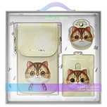Zestaw Nimmy Big Eyed Pet 2.0 Cat 3w1 torebka na telefon + portfel + e