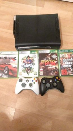 Xbox 360 + Gry, 2 Pady, Stan BDB!