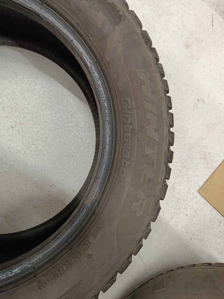 Opony zimowe Pirelli Cinturato 195/60 R15, 2017r, komplet