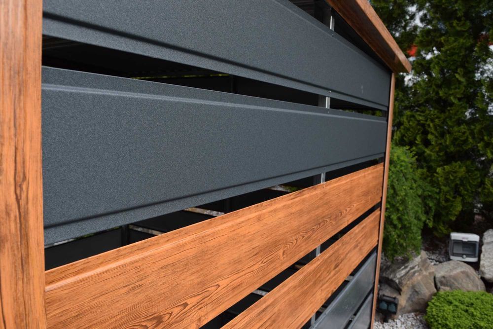 Wiata śmietnikowa panelowa 4x3 m Altana śmietnikowa - PRODUCENT