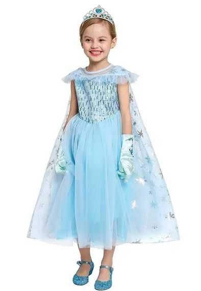 Карнавальный костюм Disney Frozen платье Эльзы для девочки 3 - 7 лет