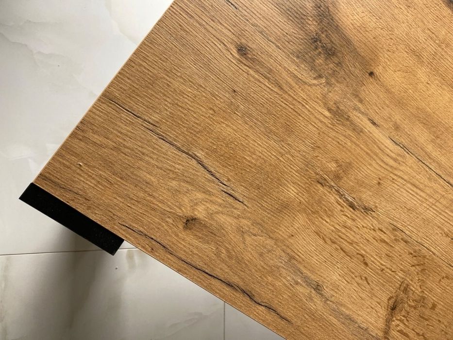 NOWY Stolik Kawowy Rtv Drewniany Dąb Loft Czarny Ława Stół