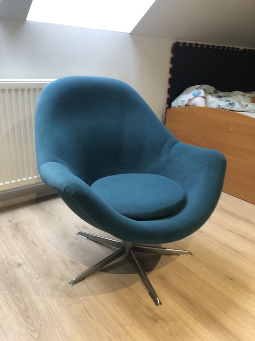 Fotel obrotowy vintage po renowacji