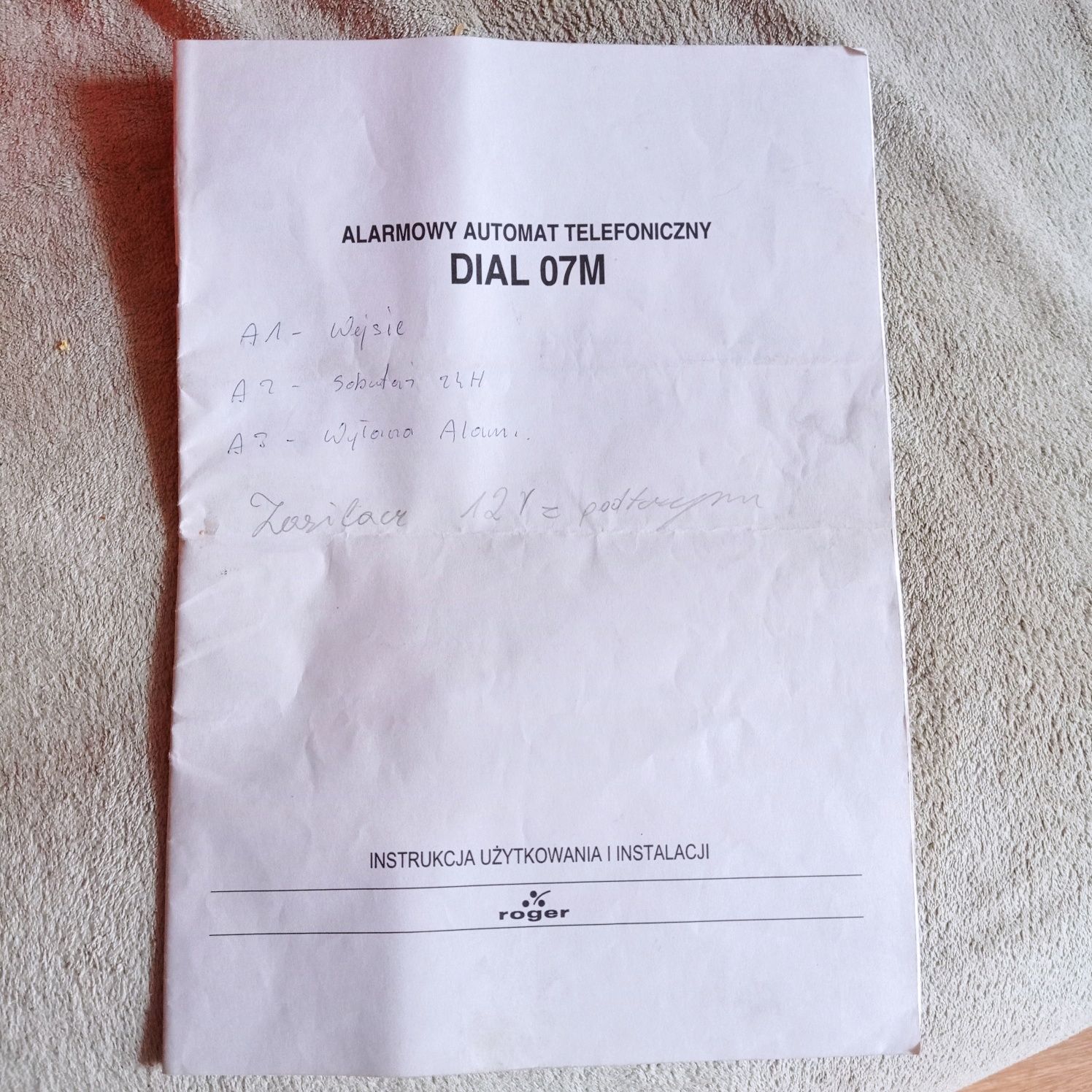 System alarmowy Dial 07M