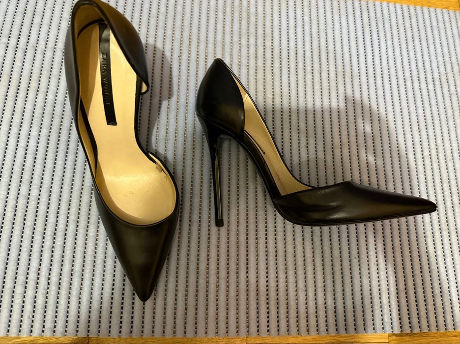 Туфлі лодочки Zara з натуральної шкіри