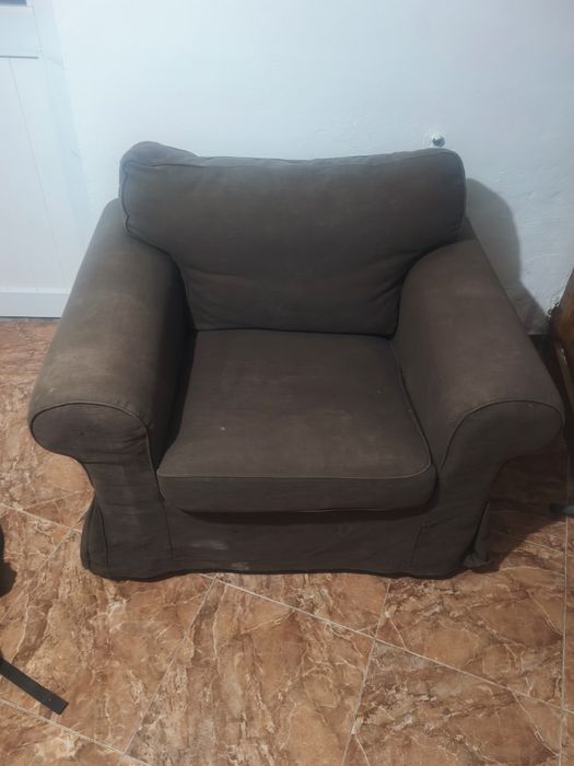 Sofá chaise long mais cadeirão
