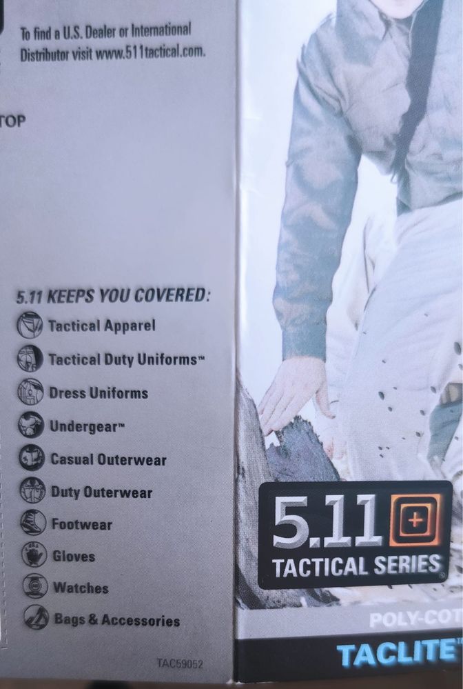 5.11 Tactical spodnie bawełniane