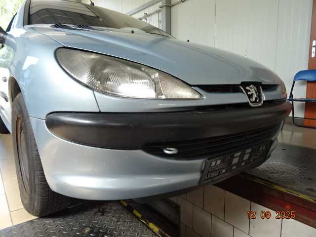 Peugeot 206 Kod EYL Przedni Pas Błotniki Atrapa Lampa Prawa BRAK MASKI