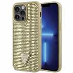 Etui Guess Rhinestone Triangle na iPhone 14 Pro Max - złote