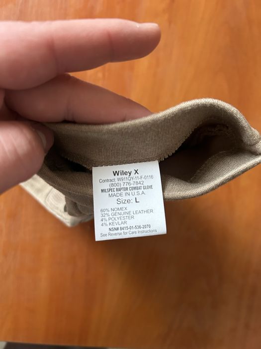 Тактичні перчатки FROG Wiley X США розмір Л