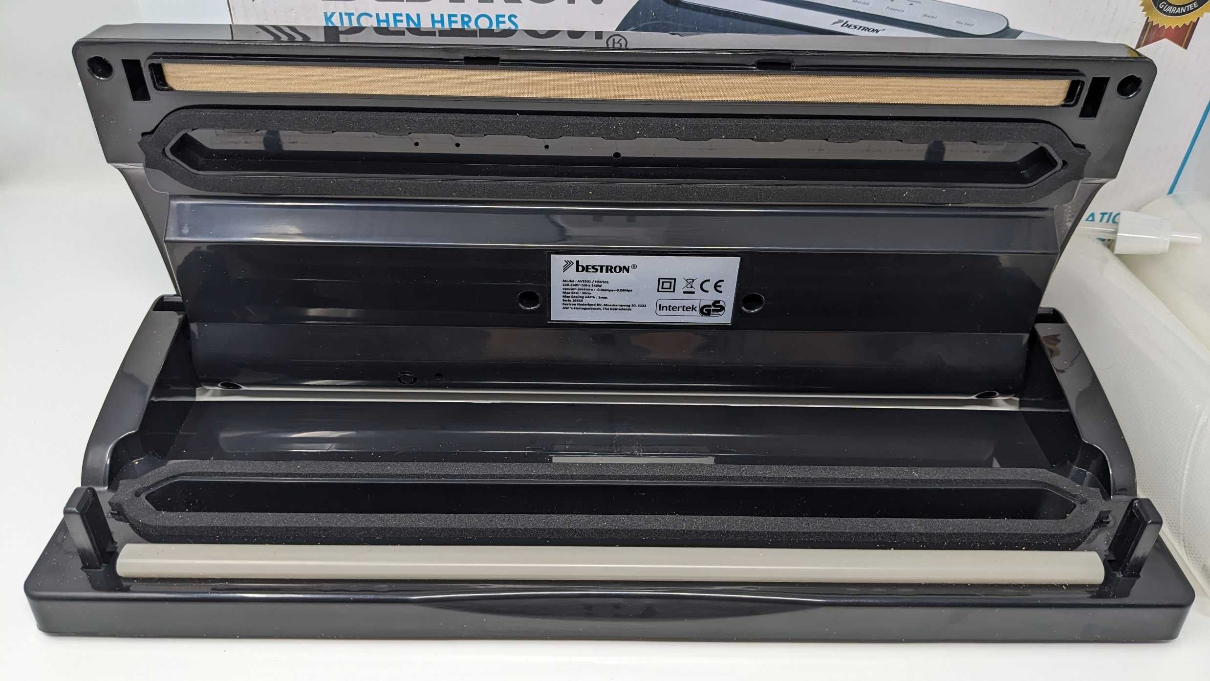 Bestron Zgrzewarka próżniowa AVS501, czarna, 140 W + Worki