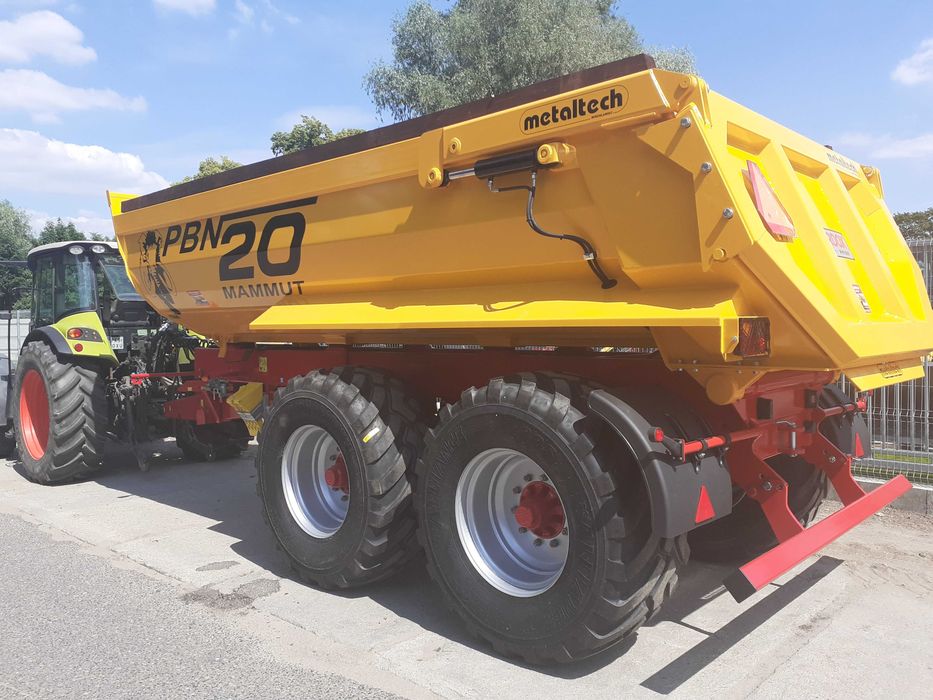 Wynajem Metaltech PBN20/20R przyczepa budowlana rolnicza tandem mamut