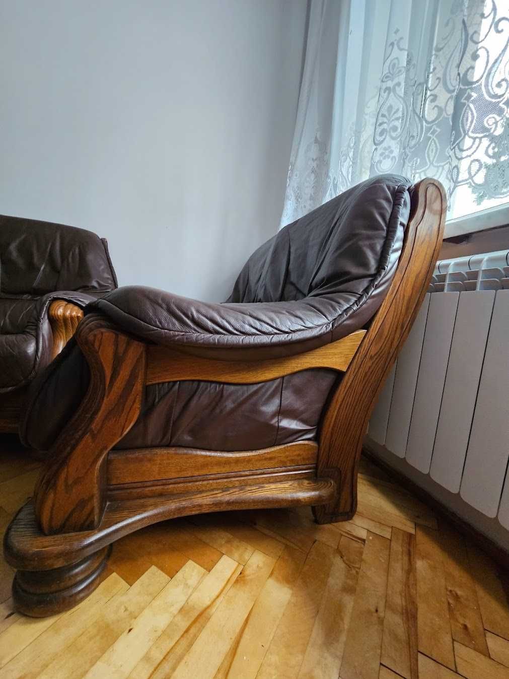 Komplet Wypoczynkowy Skóra 3+2+1 (kanapa, sofa, fotel)