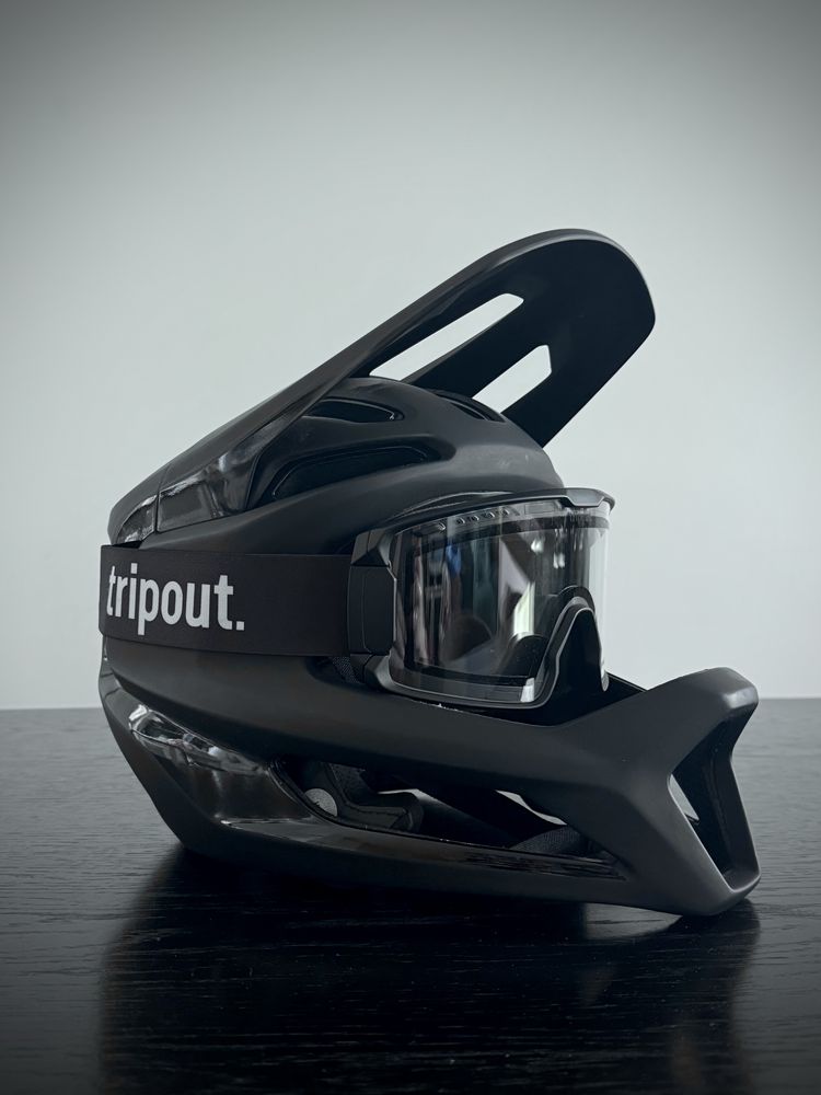 Kask rowerowy Specialized Gambit + Gogle Tripout TRX