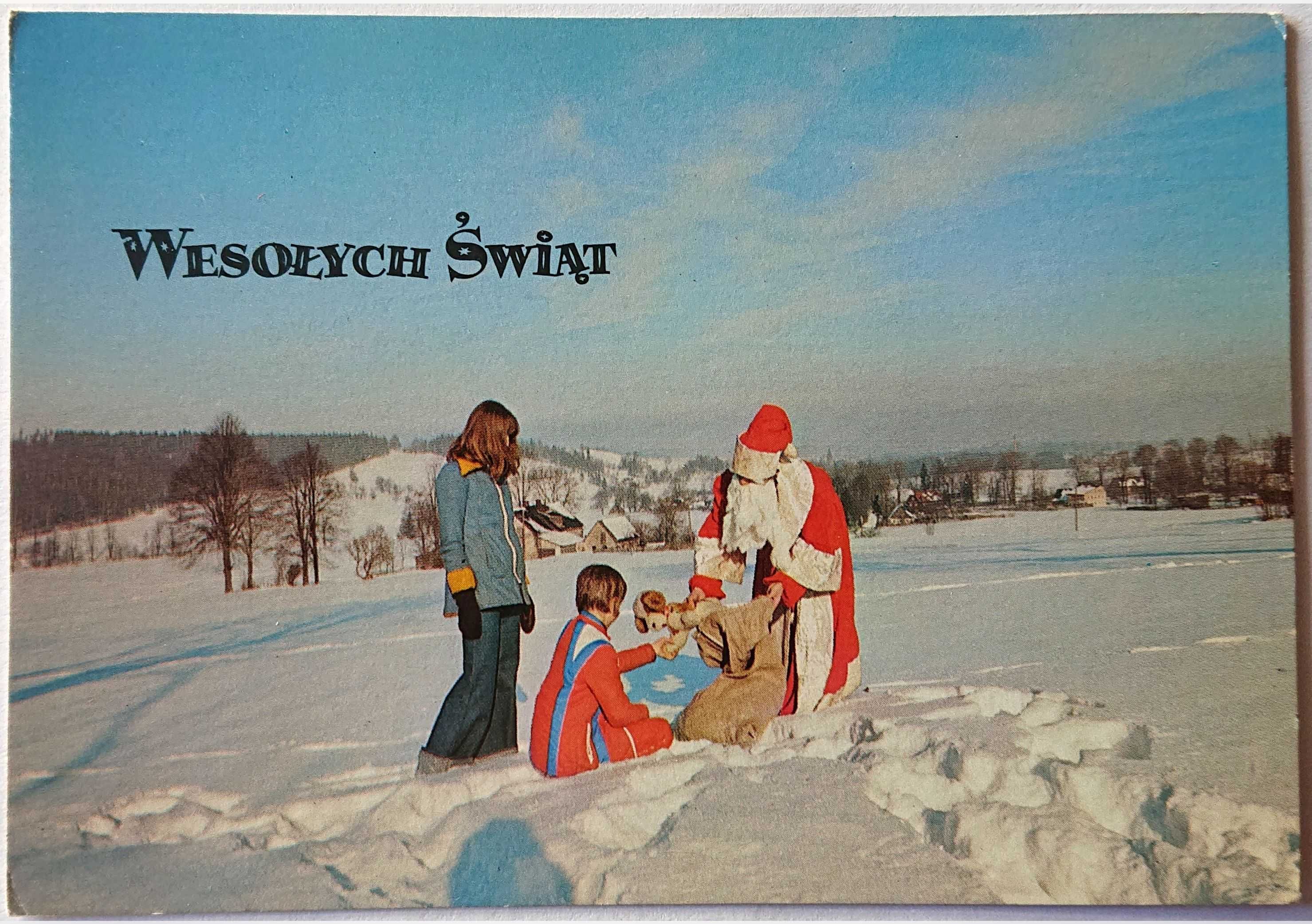 Kartka pocztowa - Wesołych Świąt - KAW RUCH - czysta - 1978 r. - Nr 19