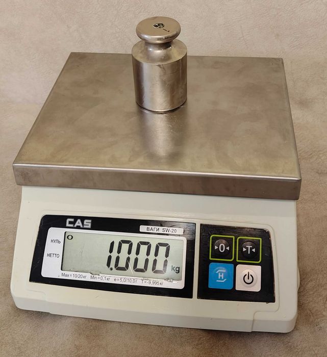 Весы для кухни CAS SW, 20 кг, RS232